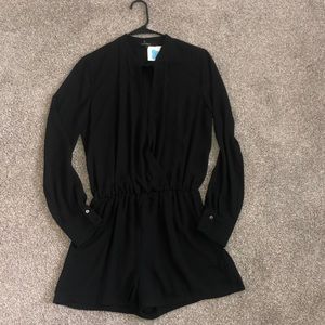 Black keyhole romper